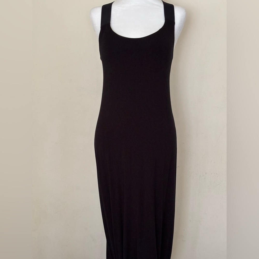 ATHLETA Elegant Black Sleeveless Maxi Dress Size XS